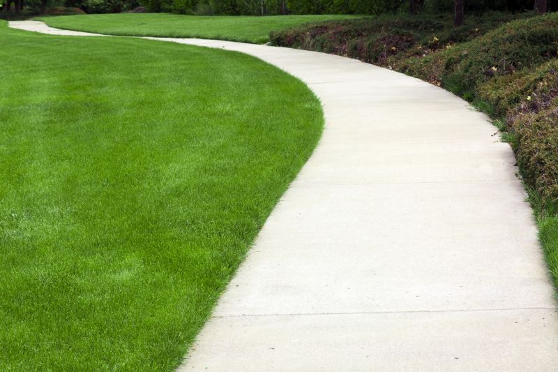 Wide Concrete Pathway