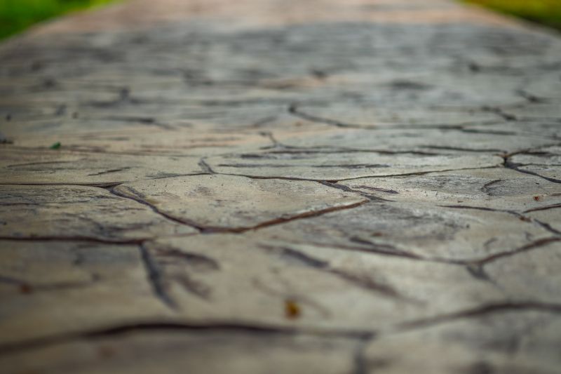 Pathway with Stamped Finish